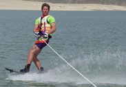 Jeff Zeleny water skiing